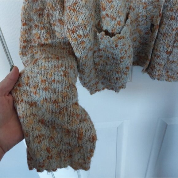 Billabong Catch Up Shaker Stitch V-Neck Cardigan, Size Large - Picture 4 of 6